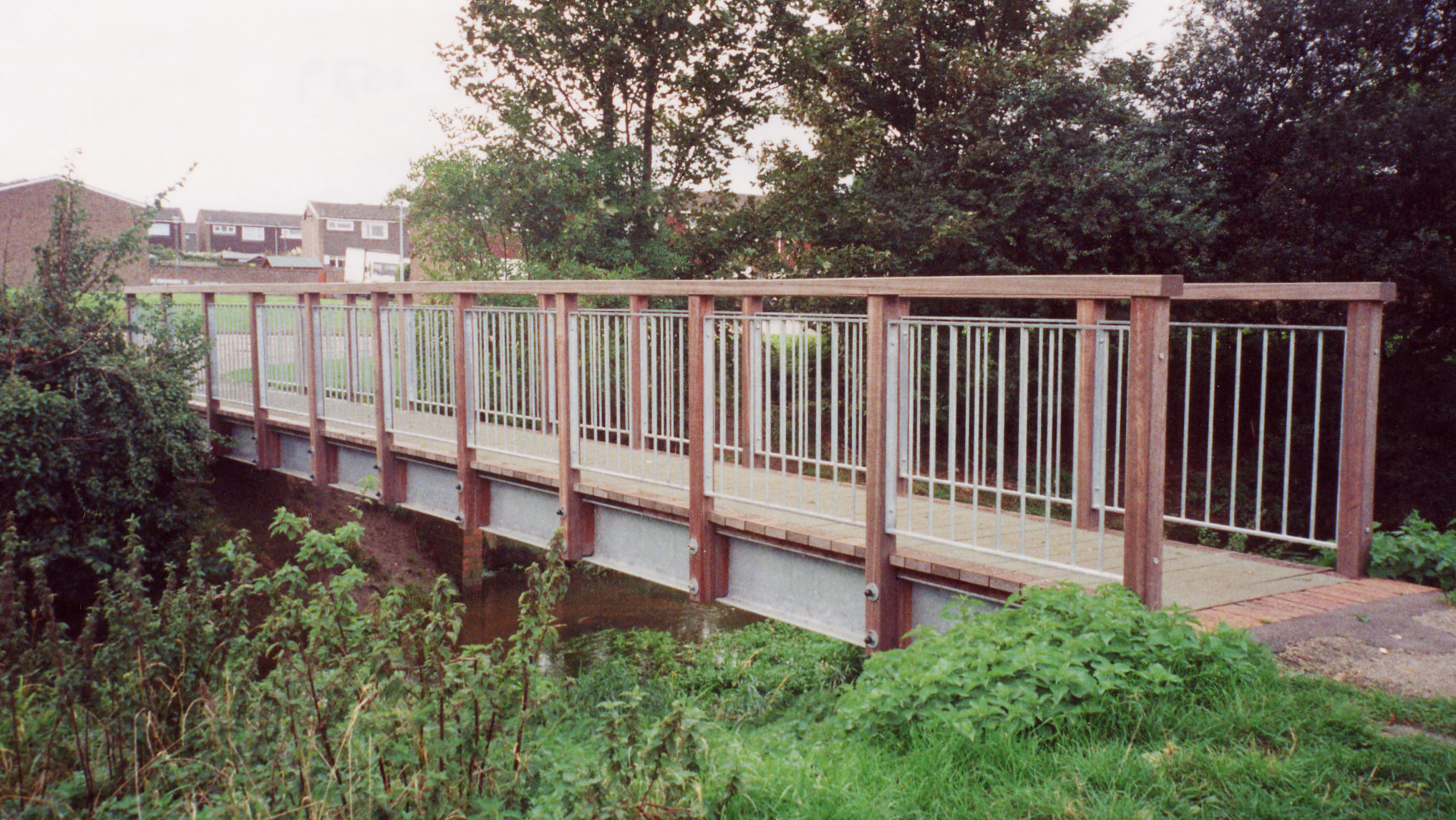 Howitts,Galvansied Steel and timber Bridge - Ref 1589